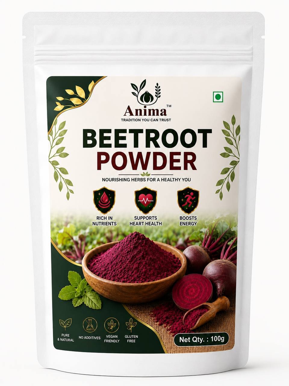 Beetroot Powder 100Gram Pure