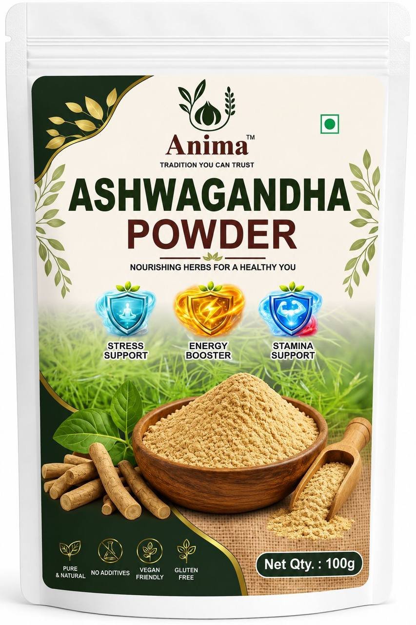 Ashwagandha Powder 100 g - Stress Relief Energy Support